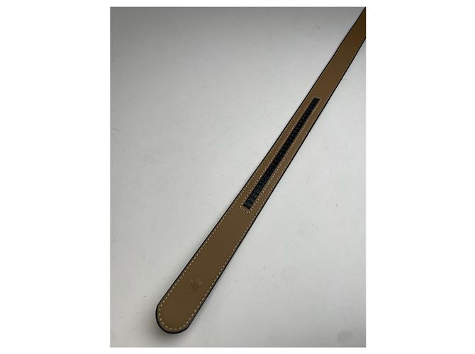 Vintage Givenchy Schlangenprägung Leder Gürtel Schwarz - Ansicht 2