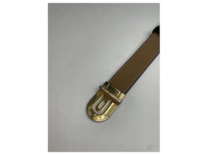 Vintage Givenchy Schlangenprägung Leder Gürtel Schwarz - Ansicht 4