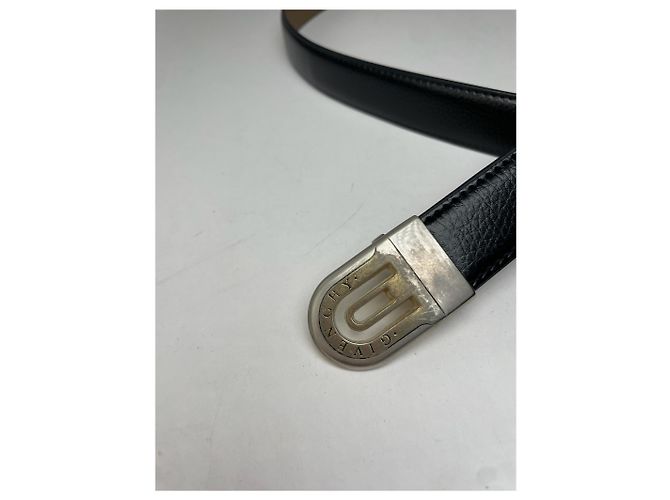 Vintage Givenchy Schlangenprägung Leder Gürtel Schwarz - Ansicht 7