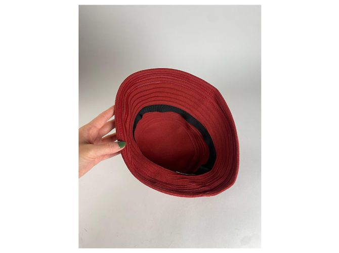 Vintage Givenchy Wool Hat Red - view 3