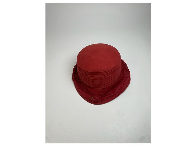 Vintage Givenchy Wool Hat Red - view 8