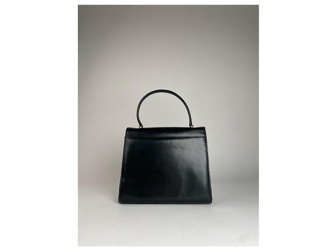 Vintage Givenchy Lederhandtasche Schwarz - Ansicht 10