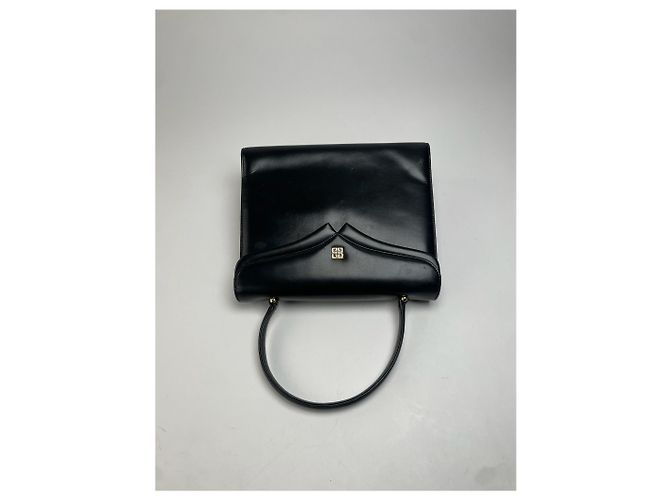 Vintage Givenchy Lederhandtasche Schwarz - Ansicht 3