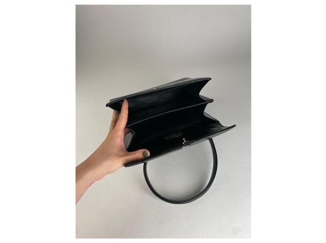 Vintage Givenchy Lederhandtasche Schwarz - Ansicht 5