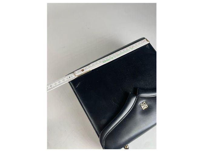 Vintage Givenchy Lederhandtasche Schwarz - Ansicht 6