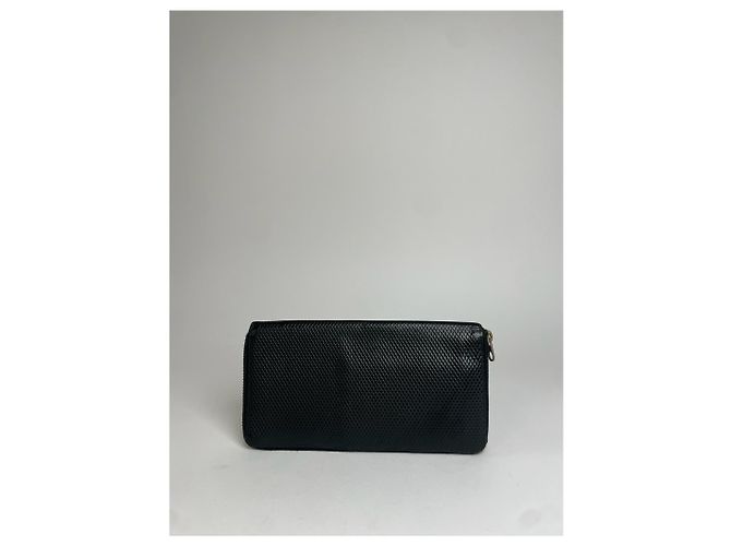 Comme Des Garcons Vintage Celine Paris Snake Emblossed Leather Wallet Black - view 6