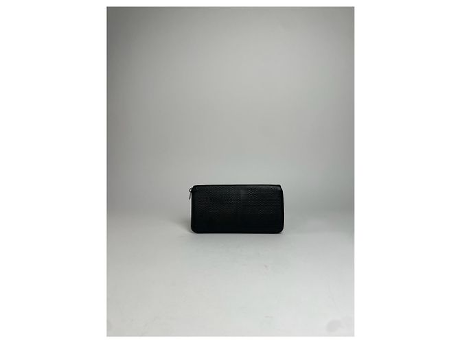 Comme Des Garcons Vintage Celine Paris Snake Emblossed Leather Wallet Black - view 7