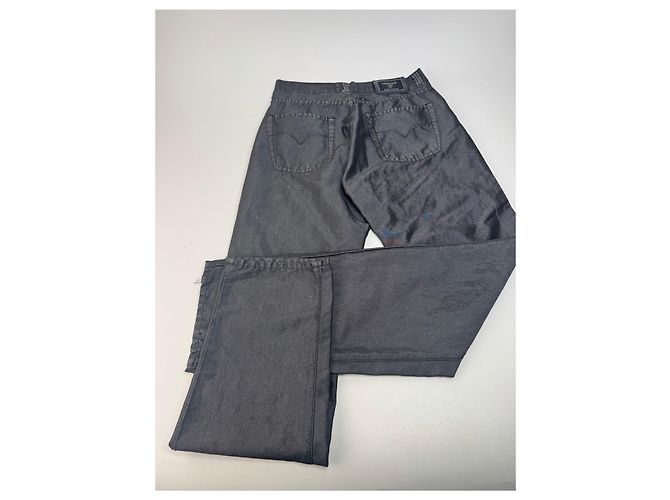 Vintage Versace Hose Anthrazit M Anthrazitgrau - Ansicht 11