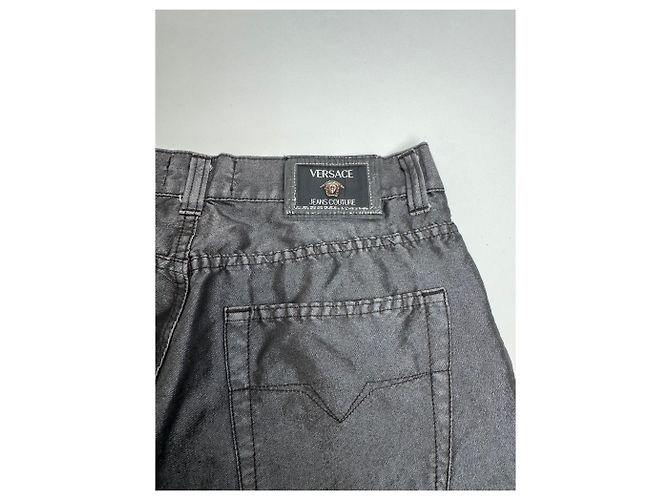 Vintage Versace Hose Anthrazit M Anthrazitgrau - Ansicht 13