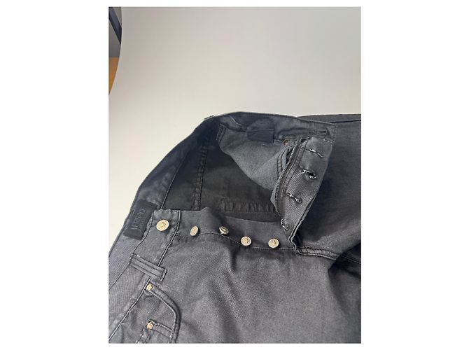Vintage Versace Hose Anthrazit M Anthrazitgrau - Ansicht 9