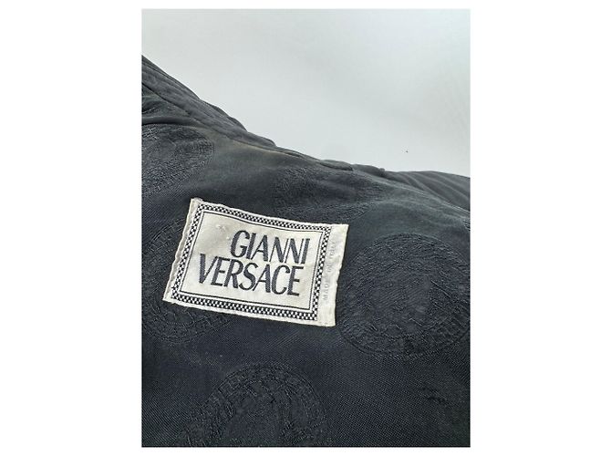 Vintage Gianni Versace Polyester Parka Schwarz 40/L - Ansicht 12