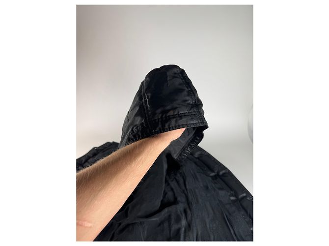Vintage Gianni Versace Polyester Parka Schwarz 40/L - Ansicht 13