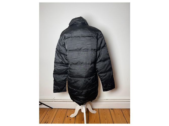 Vintage Gianni Versace Polyester Parka Schwarz 40/L - Ansicht 3