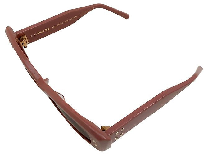 Valentino Garavani Gafas de sol Valentino Marrón / Oro V Quattro Castaño - vista 3
