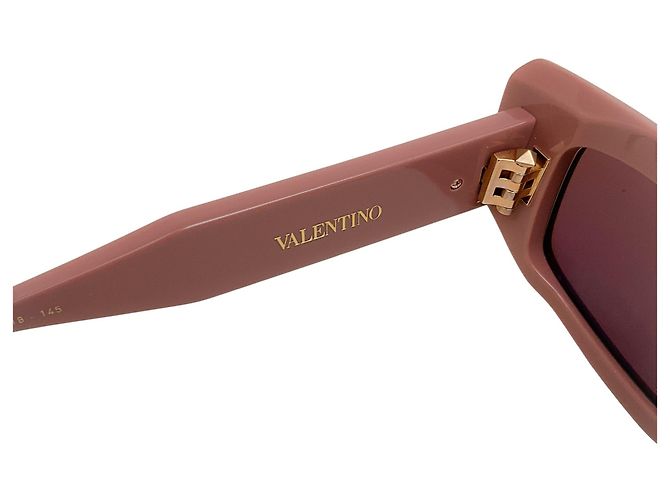 Valentino Garavani Gafas de sol Valentino Marrón / Oro V Quattro Castaño - vista 6