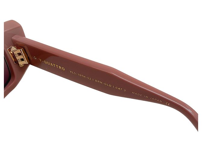 Valentino Garavani Gafas de sol Valentino Marrón / Oro V Quattro Castaño - vista 7