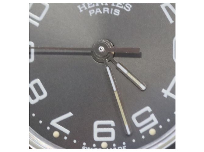 Reloj de cuarzo de acero inoxidable Hermès Clipper CL4.210 - vista 6