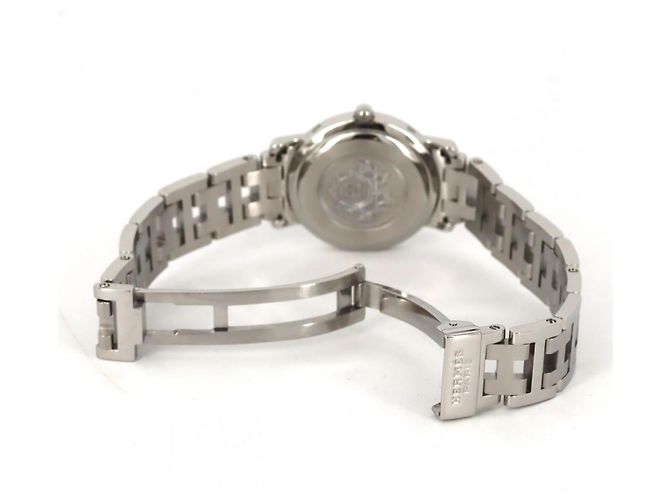 Reloj de cuarzo de acero inoxidable Hermès Clipper CL4.210 - vista 7