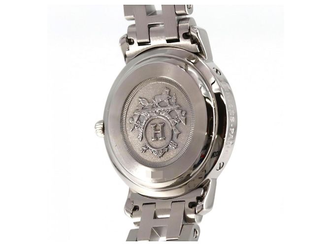 Reloj de cuarzo de acero inoxidable Hermès Clipper CL4.210 - vista 8
