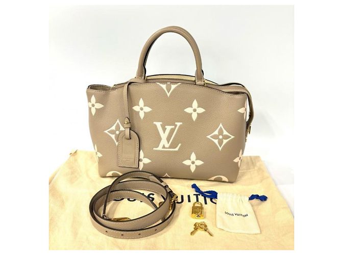Louis Vuitton Petit Palais PM Monogram Empreinte Bicolor Beige Grau Roh - Ansicht 10