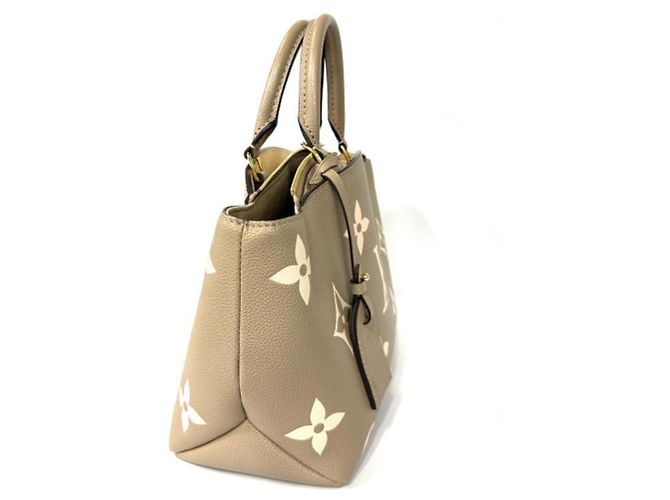 Louis Vuitton Petit Palais PM Monogram Empreinte Bicolor Beige Grau Roh - Ansicht 4