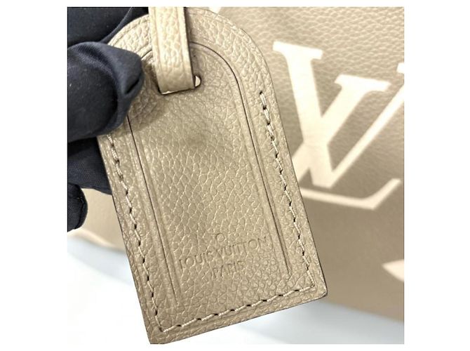Louis Vuitton Petit Palais PM Monogram Empreinte Bicolor Beige Grau Roh - Ansicht 6