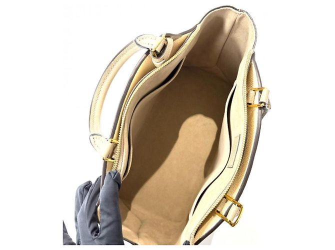 Louis Vuitton Petit Palais PM Monogram Empreinte Bicolor Beige Grau Roh - Ansicht 9