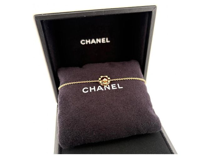 Bracciale charm Chanel Coco Crush Au750 in oro beige D'oro - vista 2