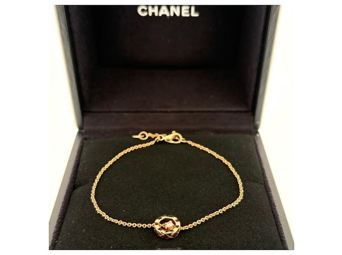 Bracciale charm Chanel Coco Crush Au750 in oro beige D'oro - vista 3