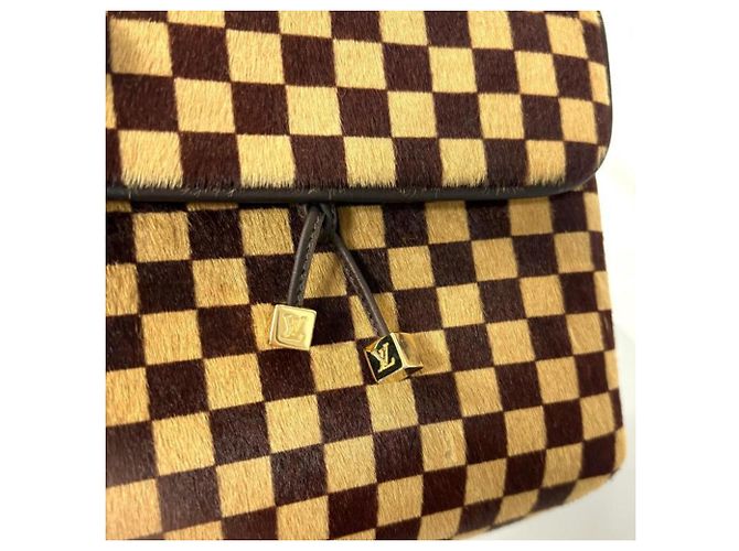 Borsa a Spalla Gazelle Damier Sauvage Louis Vuitton Marrone - vista 11