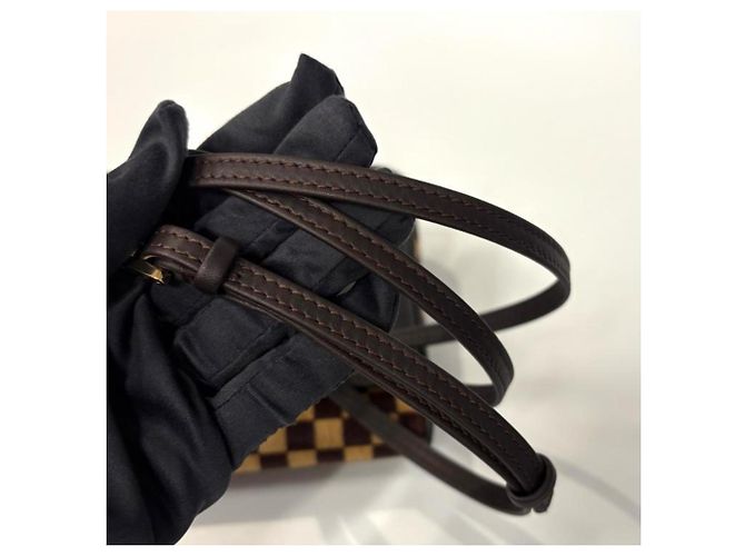 Borsa a Spalla Gazelle Damier Sauvage Louis Vuitton Marrone - vista 12
