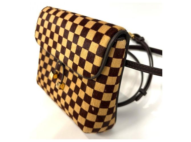 Borsa a Spalla Gazelle Damier Sauvage Louis Vuitton Marrone - vista 2