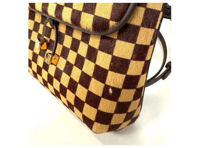 Borsa a Spalla Gazelle Damier Sauvage Louis Vuitton Marrone - vista 3