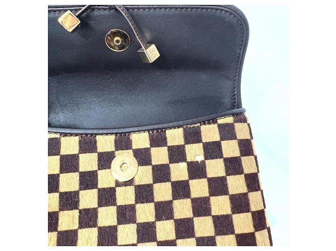 Borsa a Spalla Gazelle Damier Sauvage Louis Vuitton Marrone - vista 5