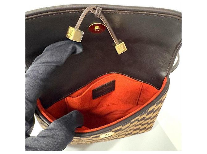 Borsa a Spalla Gazelle Damier Sauvage Louis Vuitton Marrone - vista 6