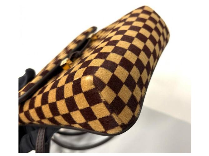 Borsa a Spalla Gazelle Damier Sauvage Louis Vuitton Marrone - vista 8