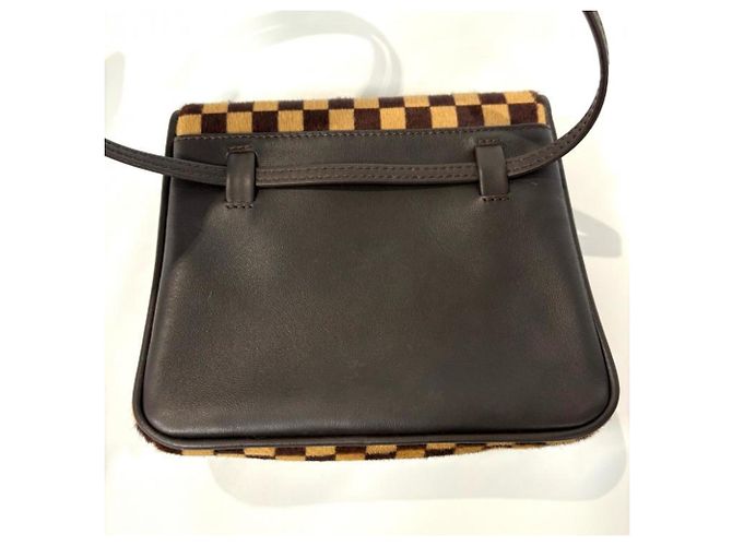 Borsa a Spalla Gazelle Damier Sauvage Louis Vuitton Marrone - vista 9