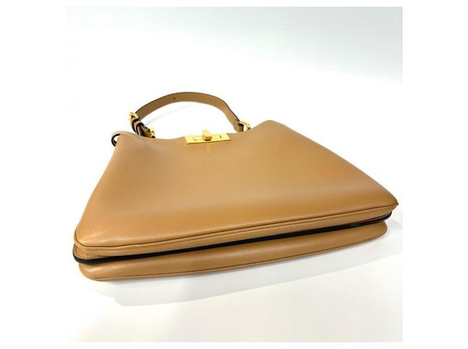 Borsa Fendi Peekaboo Soft Medium Beige - vista 2