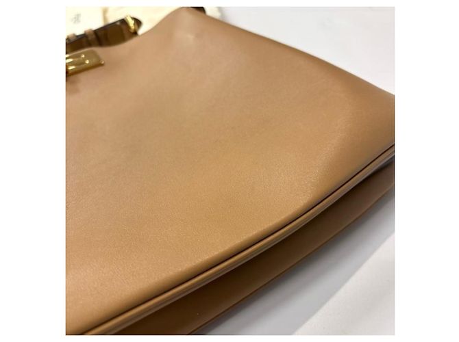 Borsa Fendi Peekaboo Soft Medium Beige - vista 9