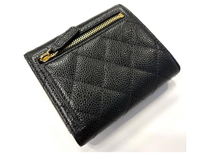 Monedero de cuero negro Chanel - vista 2