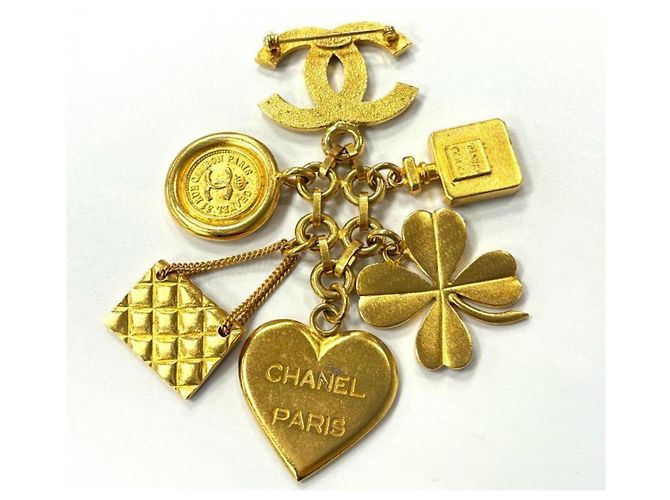 Spilla Vintage in Oro Chanel D'oro - vista 6