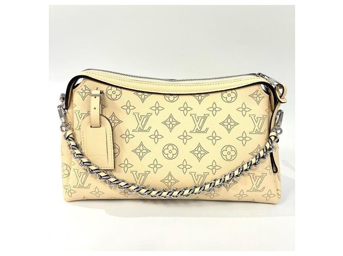 Borsa a Spalla Louis Vuitton Mahina M24255 Hand It All PM Galle 2 in 1 Beige - vista 2