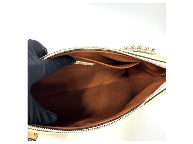 Borsa a Spalla Louis Vuitton Mahina M24255 Hand It All PM Galle 2 in 1 Beige - vista 7