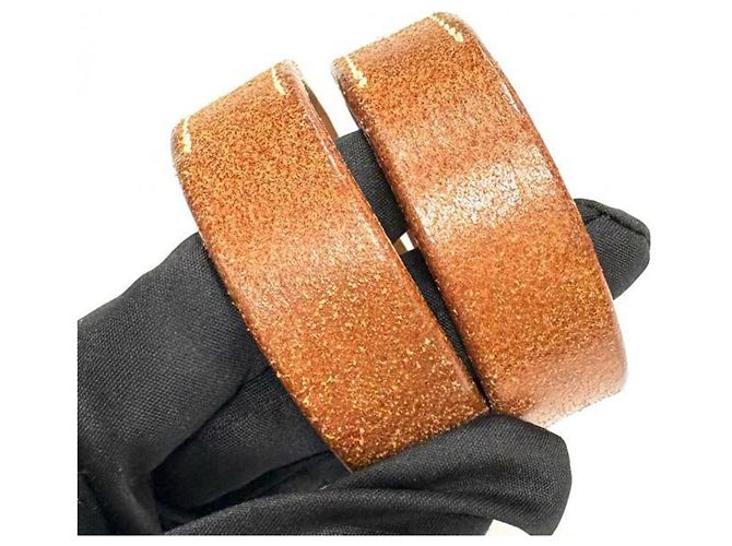 Hermès Set di bracciali in pelle marrone Hermes Pourtour - vista 8