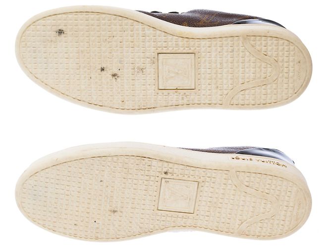 Scarpa LOUIS VUITTON FrontRow in Tela Marrone - 103244 - vista 11