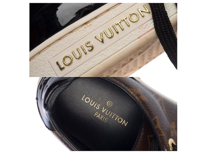 Scarpa LOUIS VUITTON FrontRow in Tela Marrone - 103244 - vista 8