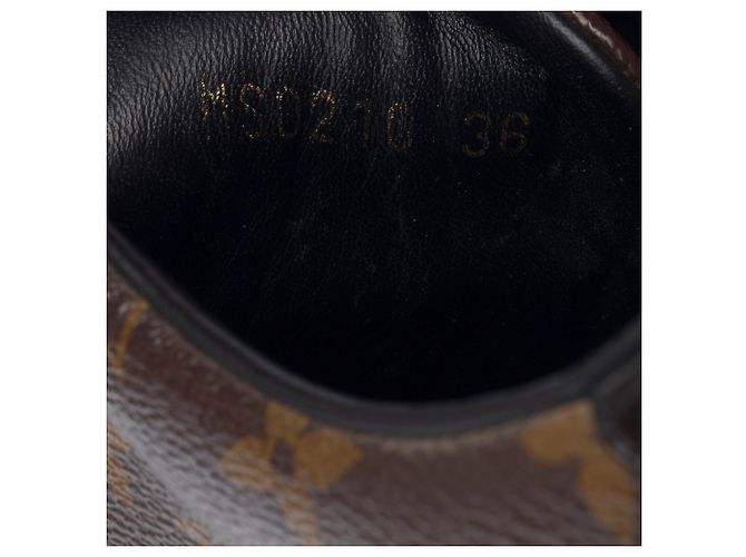 Scarpa LOUIS VUITTON FrontRow in Tela Marrone - 103244 - vista 9