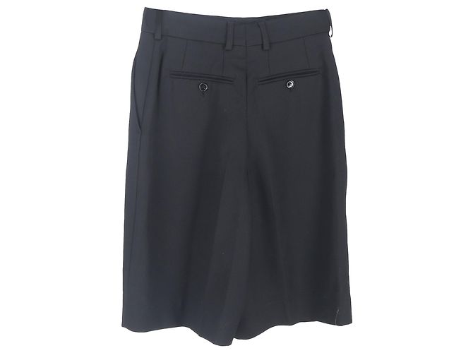 Bermudas ajustadas Acne Studios en poliéster negro - vista 2
