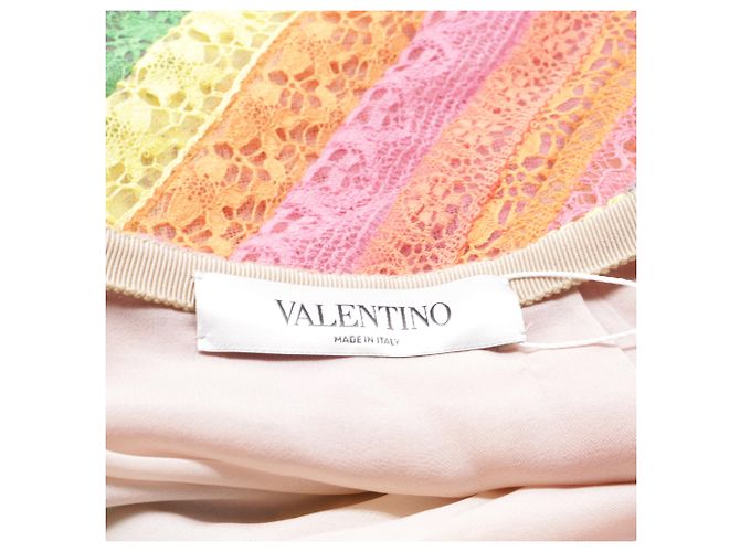 Gonna Mini in Pizzo Multicolore in Cotone Valentino Garavani - vista 4