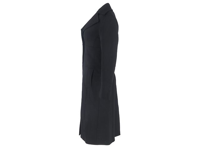 Abrigo de un solo botón con bolsillos en lana negra de Dolce & Gabbana Negro - vista 2